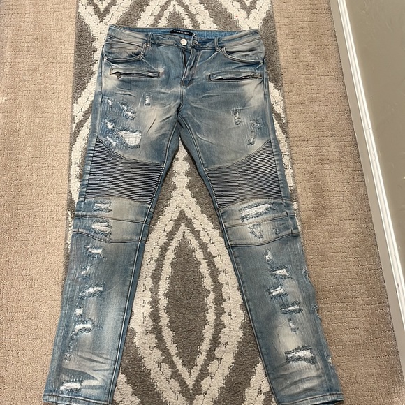 Embellish ribbed biker jeans - Picture 2 of 3